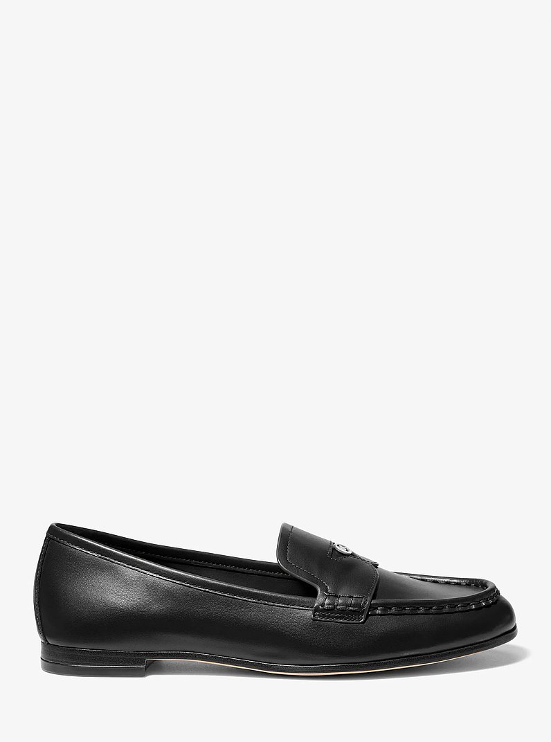 Jennings Leather Loafer in BLACK | Michael Kors