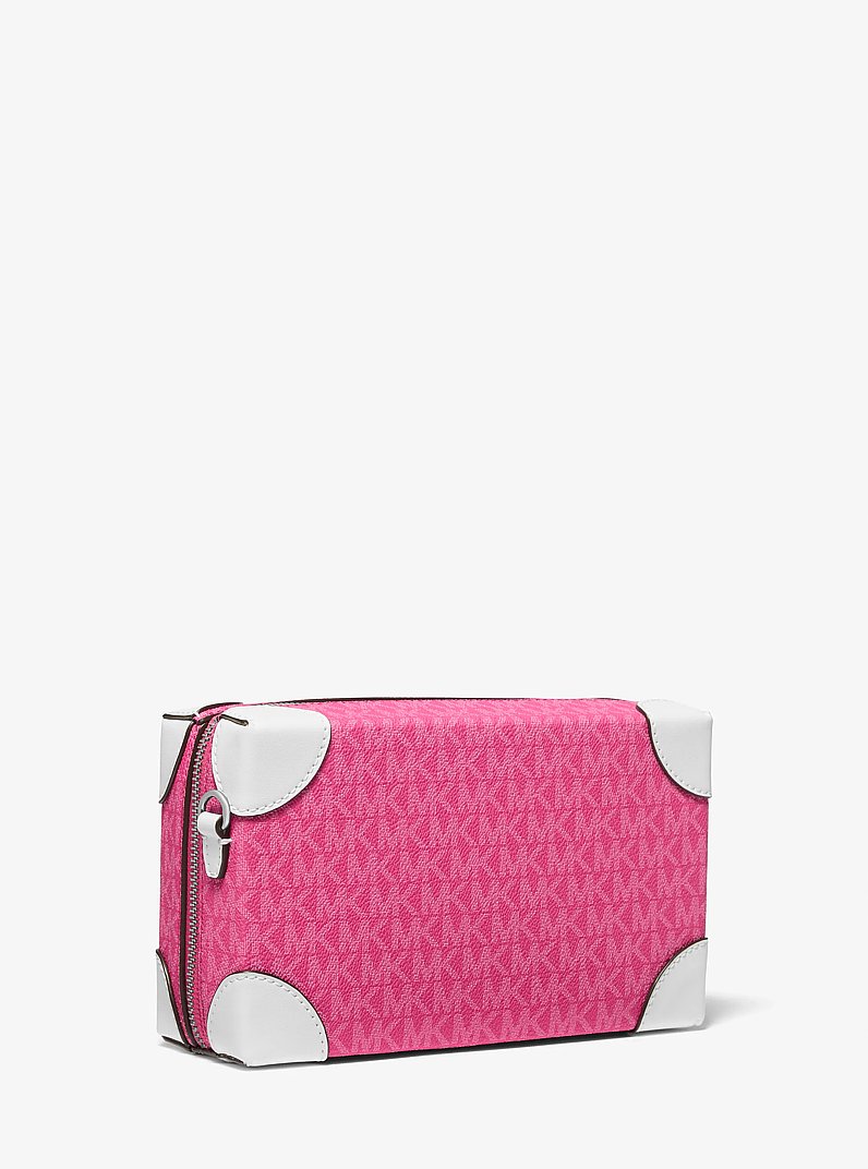 Jeanie Small Embellished Signature Logo Crossbody Bag in DRAGONFRUIT | Michael Kors