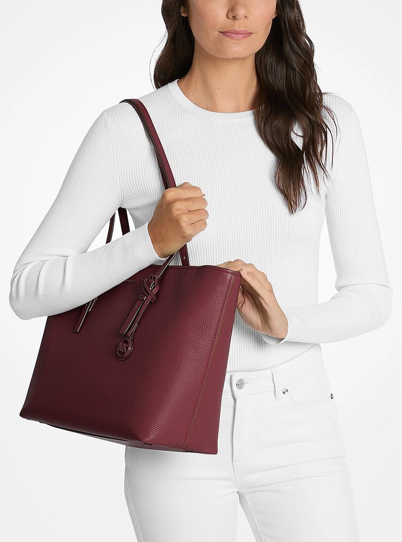 Quinn Large Pebbled Leather Tote Bag