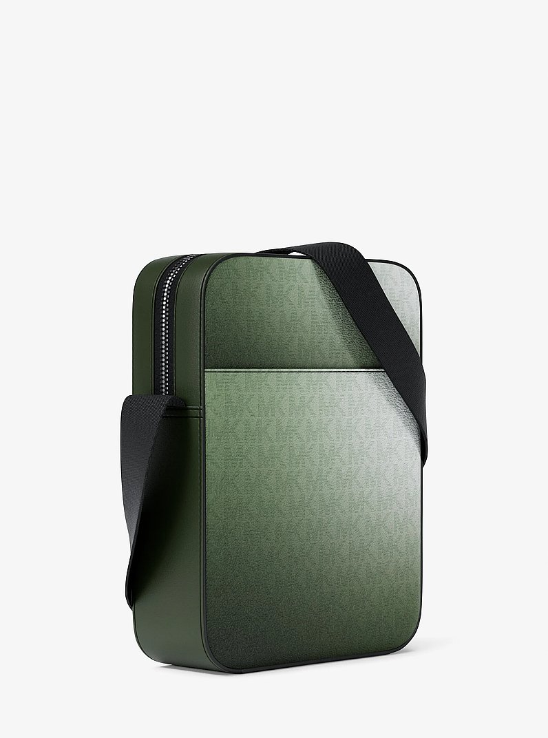 Cooper Small Ombr&eacute; Signature Logo Reporter Bag in MOSS MULTI | Michael Kors
