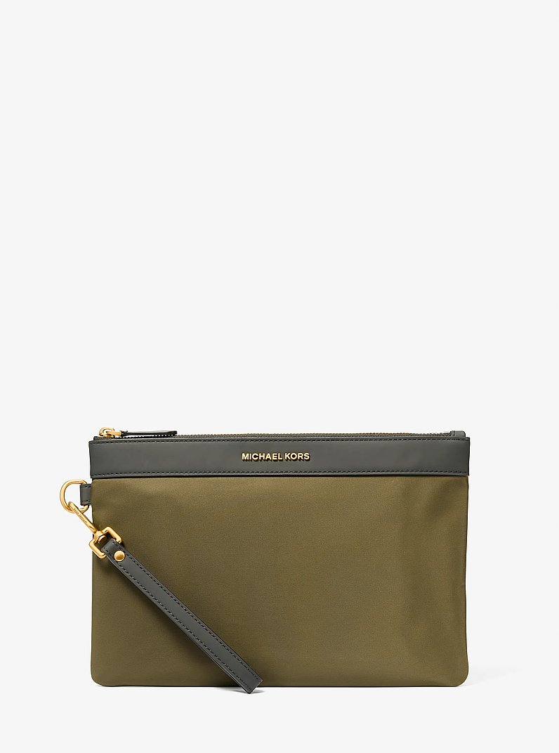 Pochette da viaggio Brooklyn in nylon in LODEN | Michael Kors