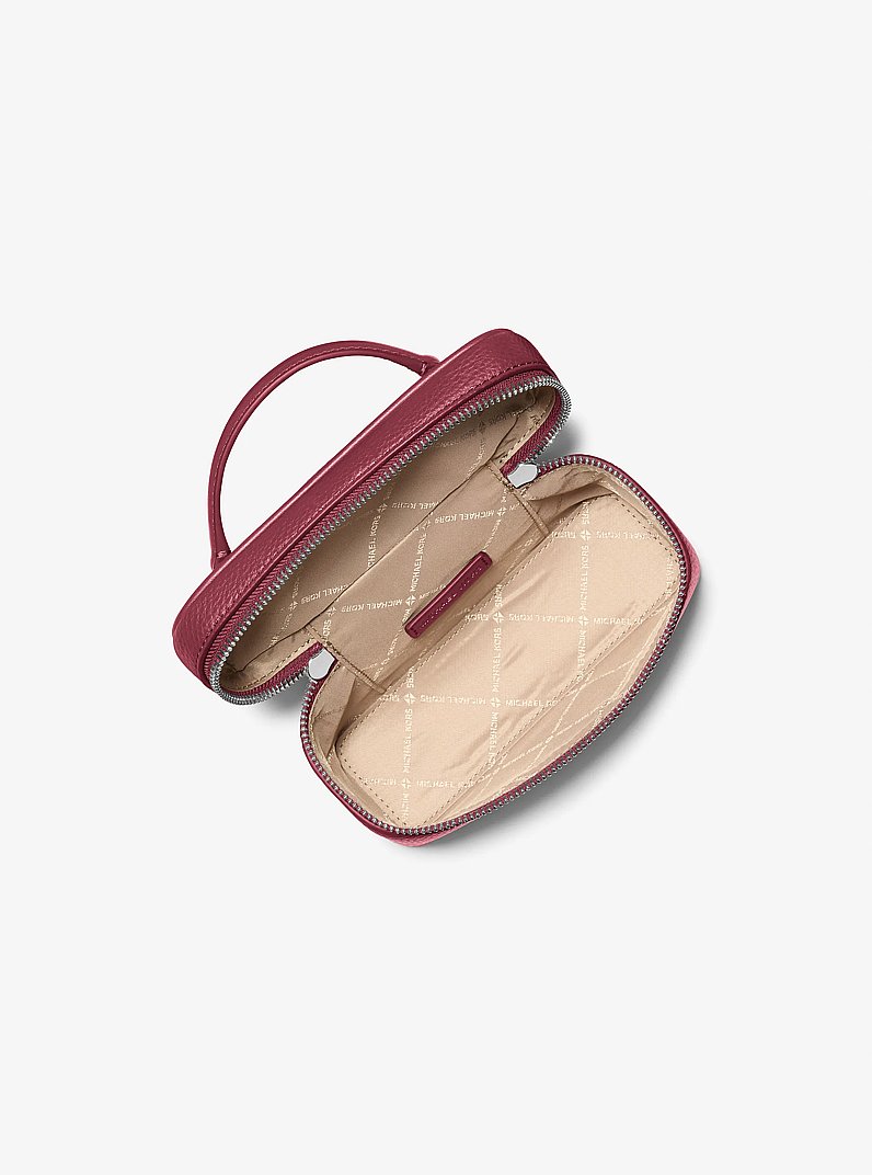 Vivi Small Vanity Crossbody Bag in MAROON | Michael Kors