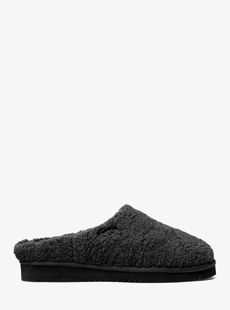 Seb Faux Shearling Slipper in BLACK | Michael Kors