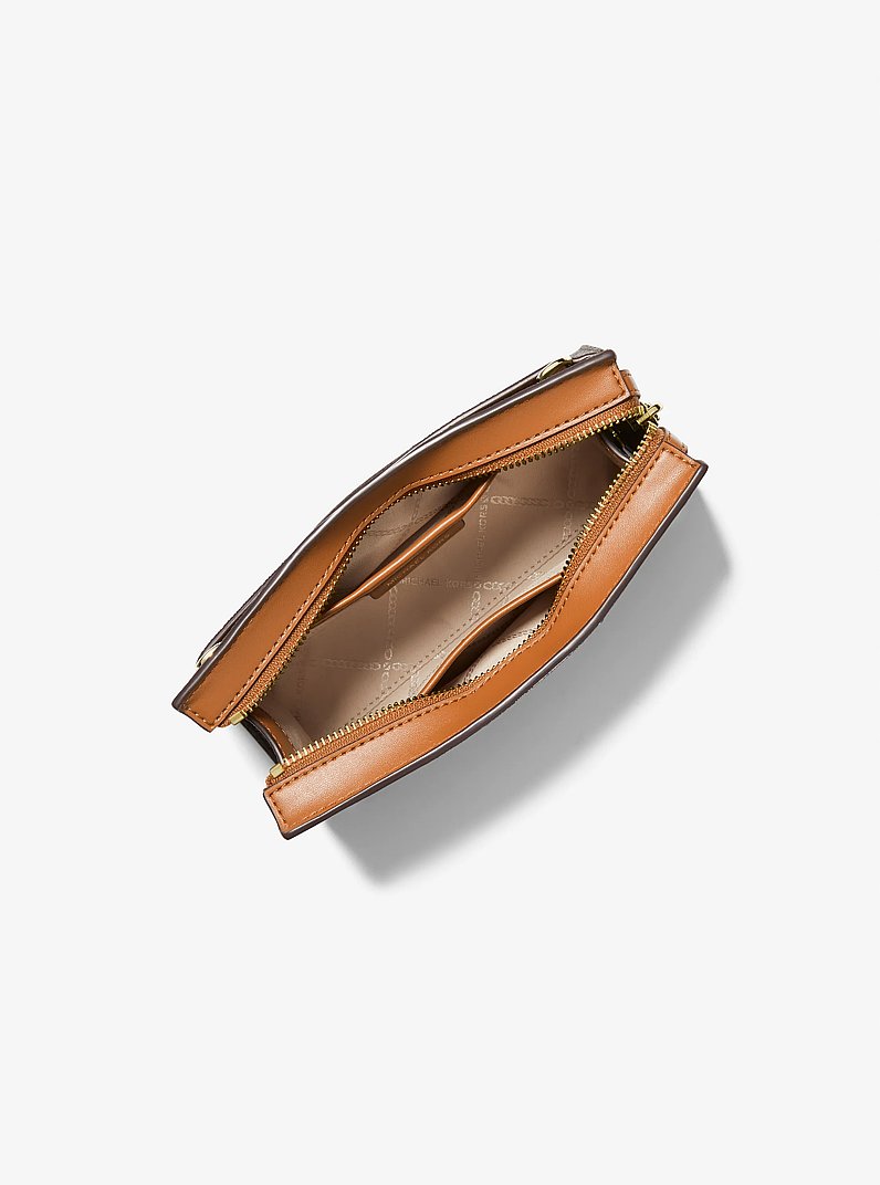 Valerie Medium Logo Crossbody Bag in BRN/ACORN | Michael Kors