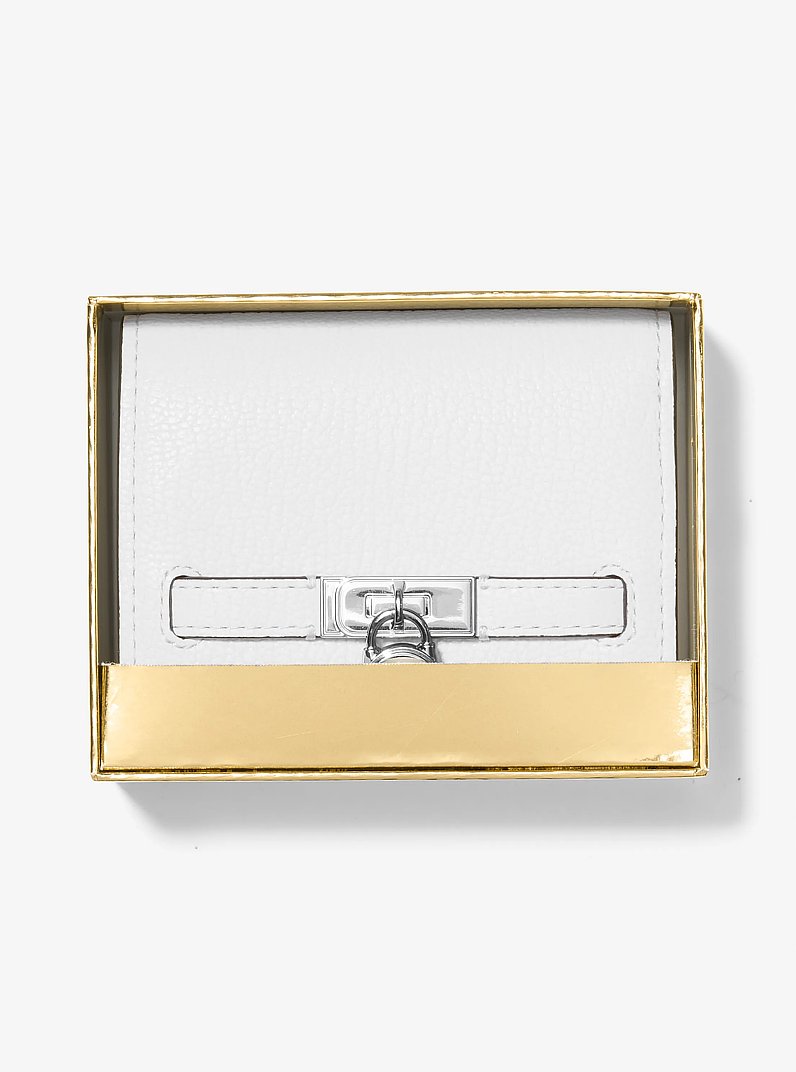 Brieftasche Hamilton Moderne Small aus Leder in OPTIC WHITE | Michael Kors