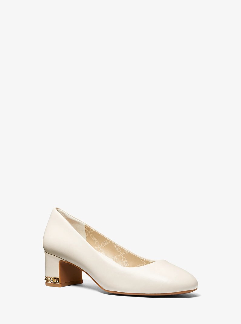 June Flex Leather Pump in LT CREAM | Michael Kors