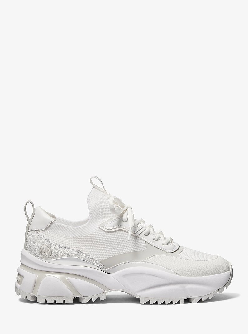 Darius Mixed-Media Trainer in BRIGHT WHT | Michael Kors