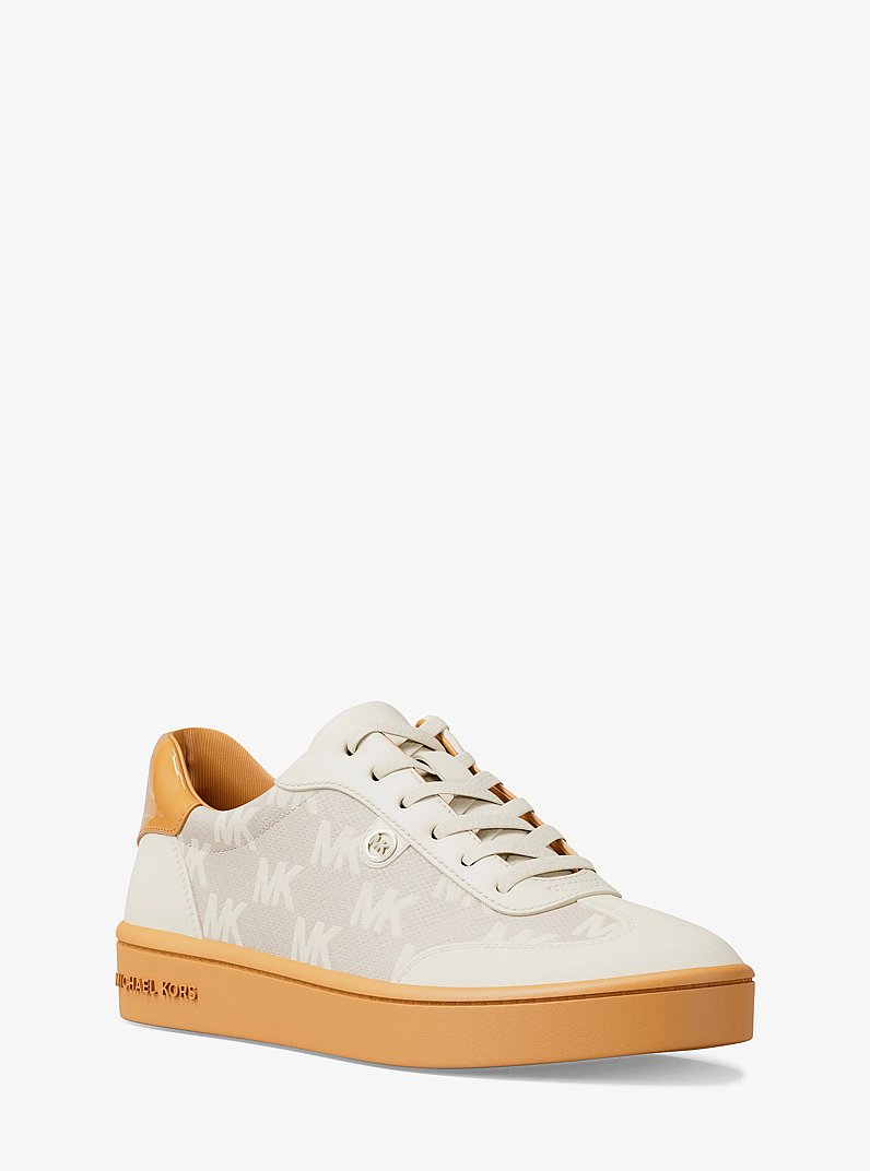 Scotty Logo Jacquard Sneaker in HONEYWHEAT | Michael Kors