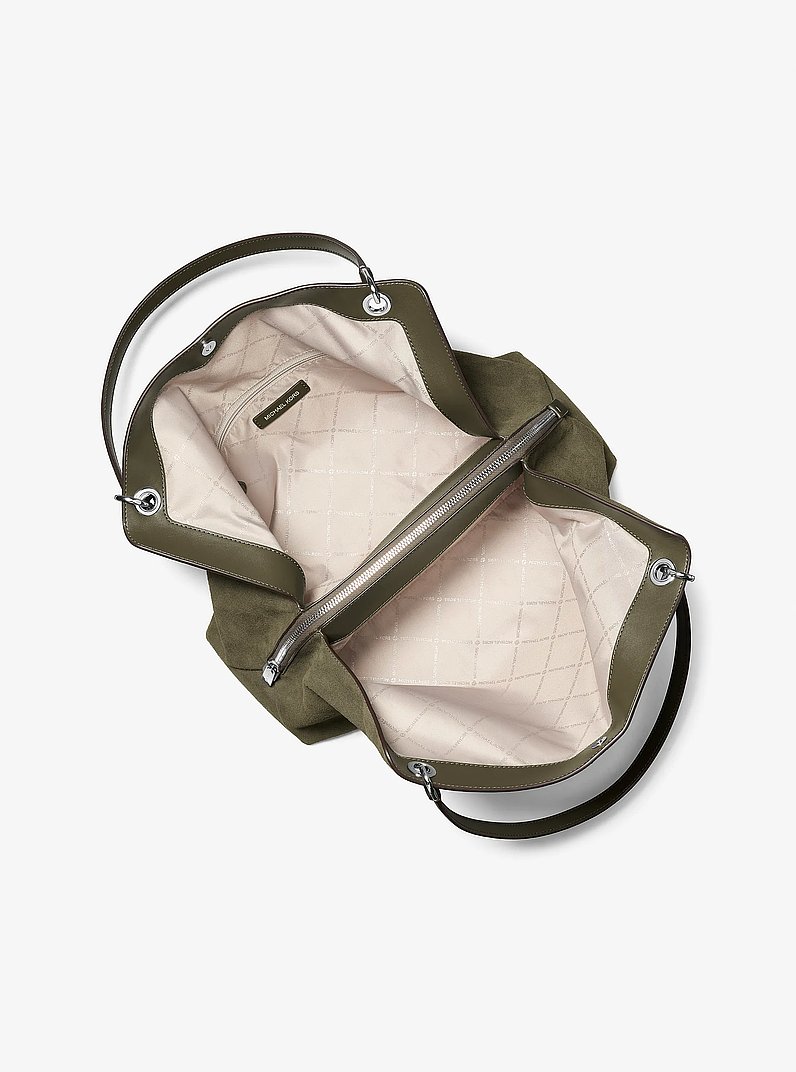 Grand sac &agrave; &eacute;paule Christina in VERT OLIVE | Michael Kors