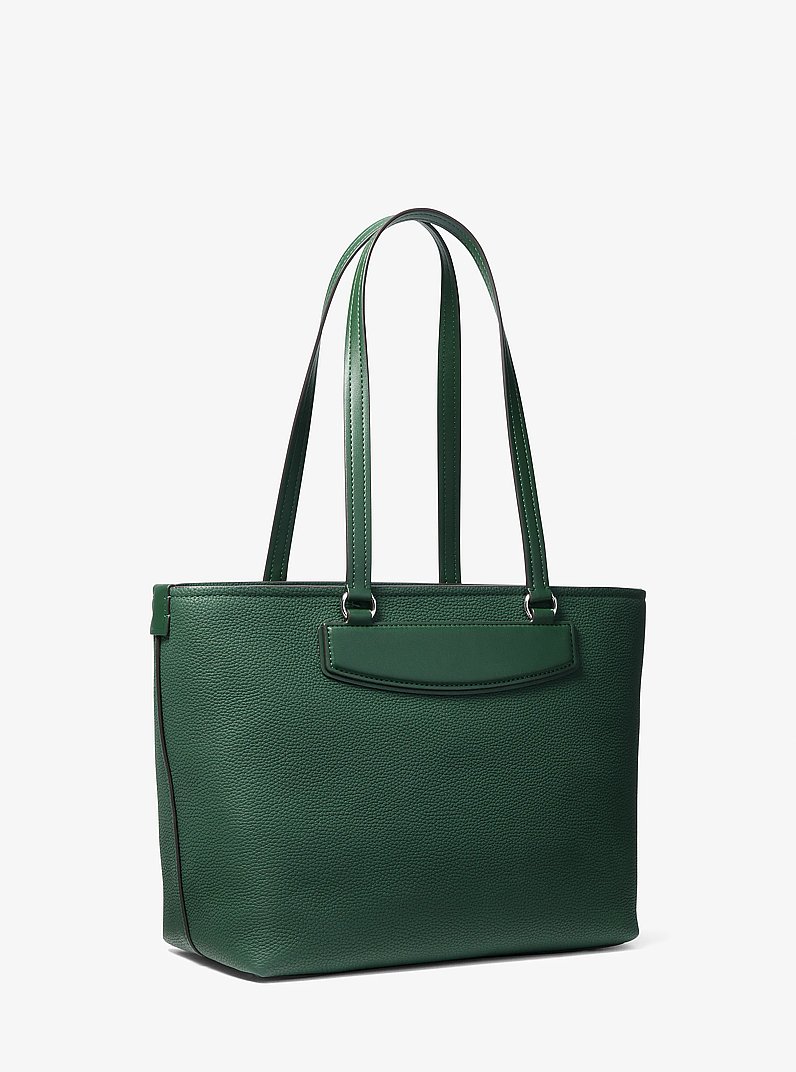 Bolso tote Jet Set Travel mediano de piel granulada in MUSGO | Michael Kors