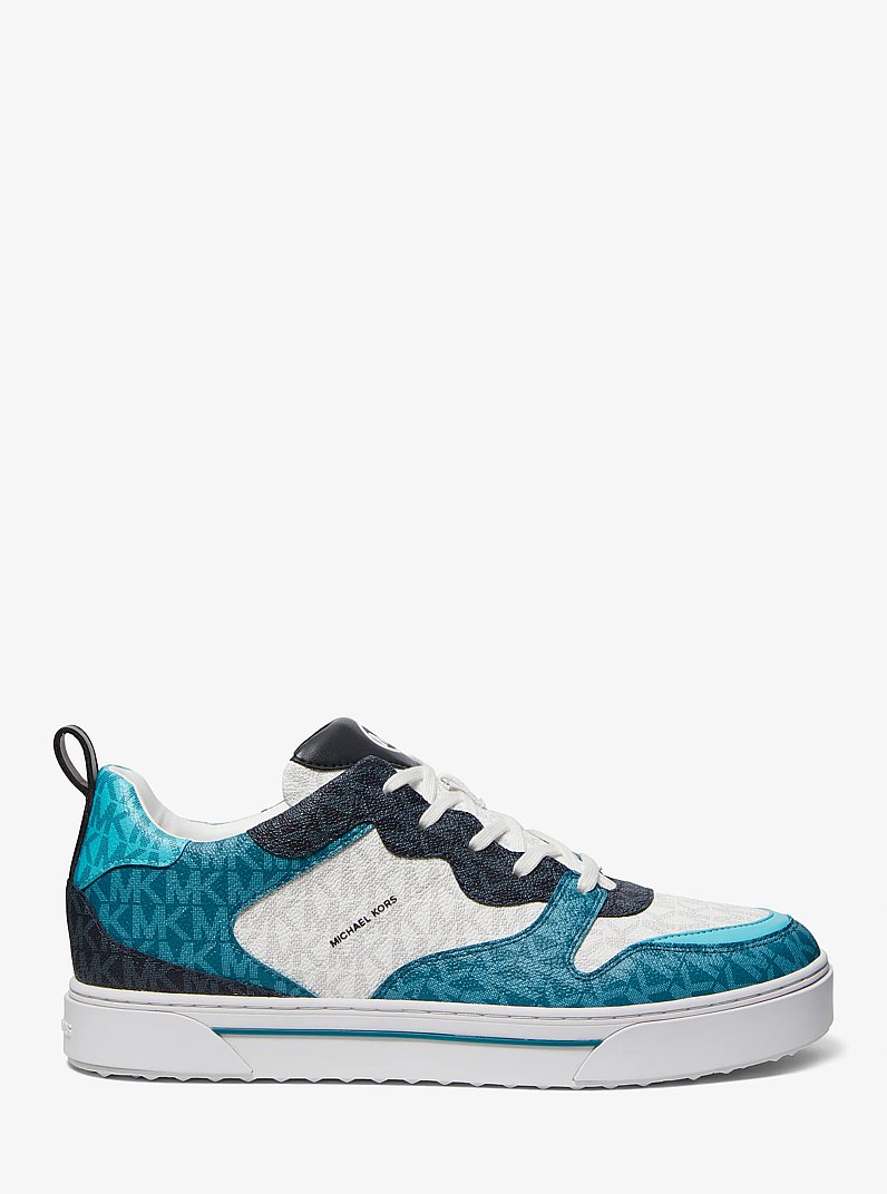Espadrille Baxter &agrave; blocs de couleurs et &agrave; logo in BLEU MULTI | Michael Kors