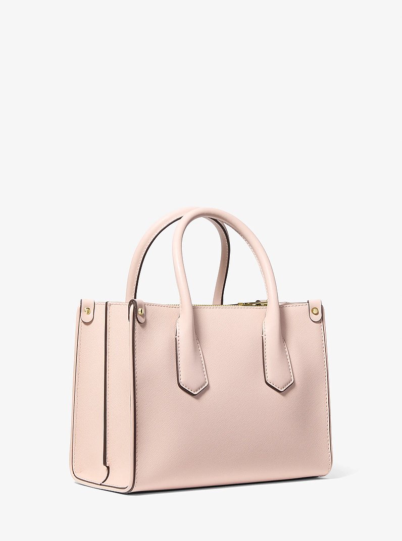 Borsa a mano Maple piccola in pelle Saffiano in ROSA TENUE | Michael Kors