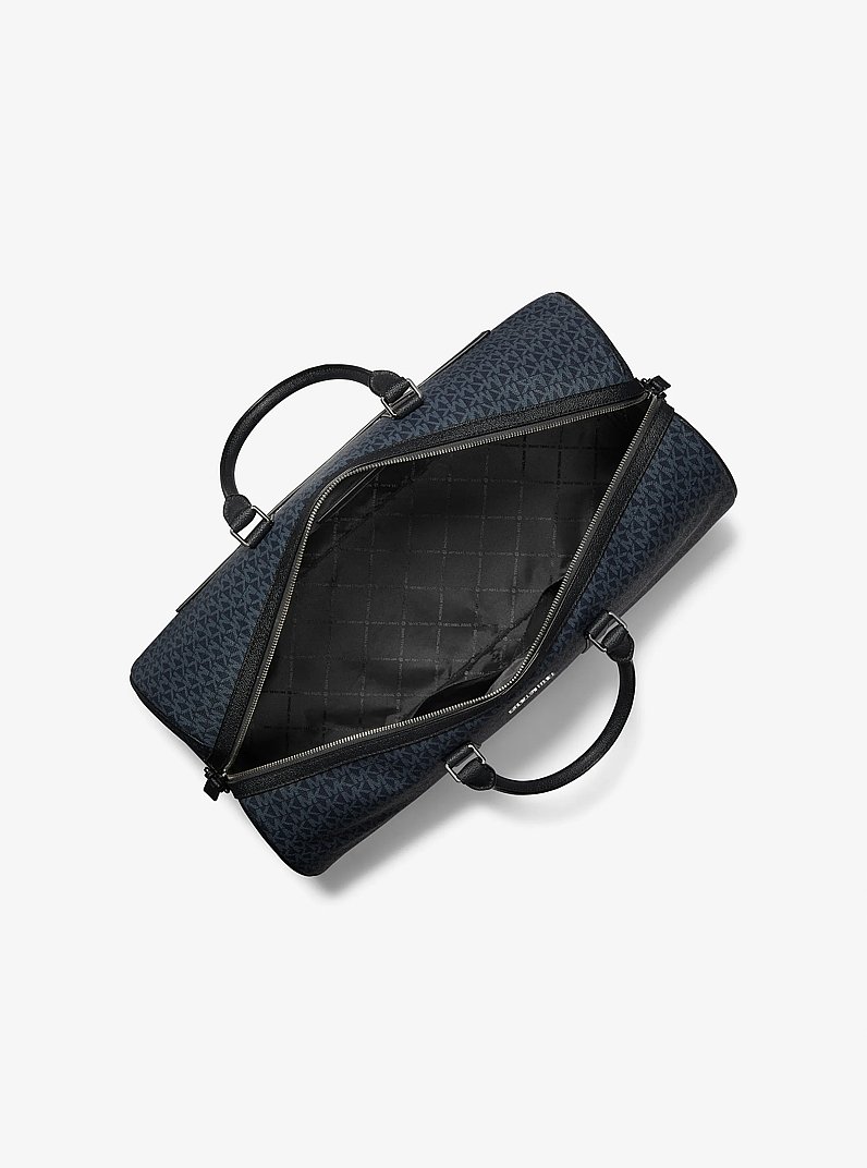 Cartera de fin de semana Harrison con logotipo in AZUL OSCURO/AZUL P&Aacute;LIDO | Michael Kors