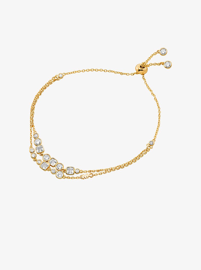 Bracciale con cursore in argento sterling con placcatura in metallo prezioso in ORO | Michael Kors