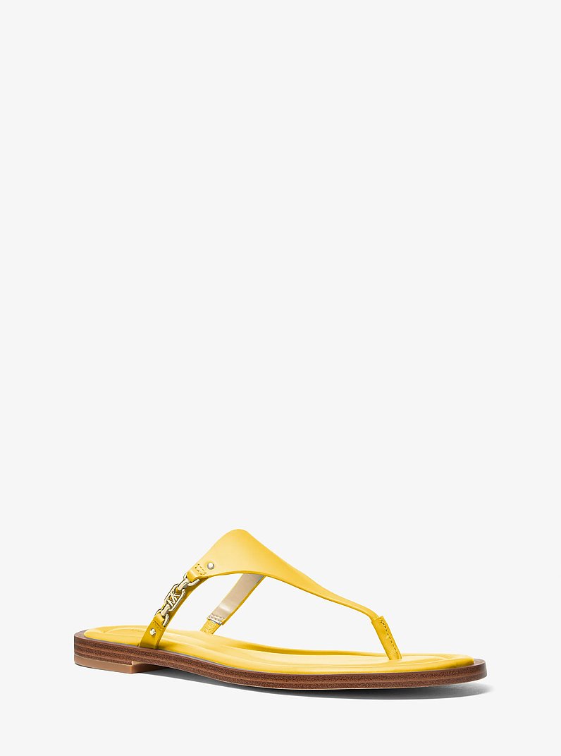 Daniella Leather Sandal in BRIGHT DANDELION | Michael Kors