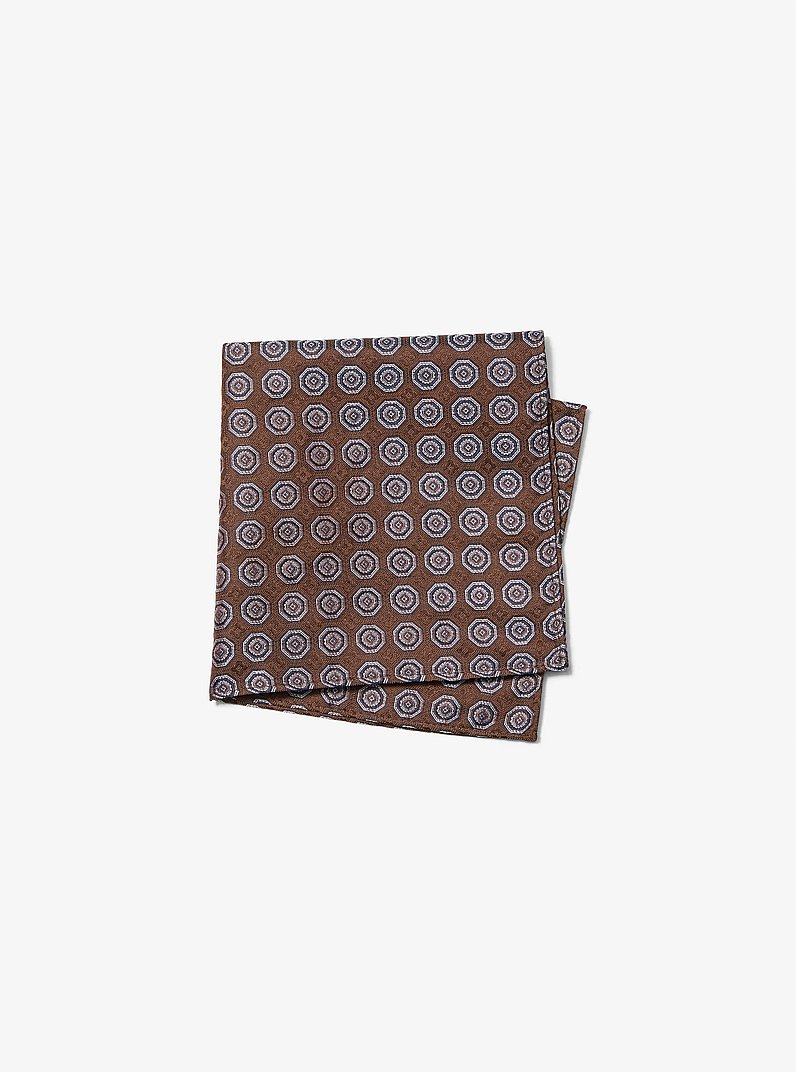 Set regalo cravatta in seta e pochette stampata in GIAVA | Michael Kors