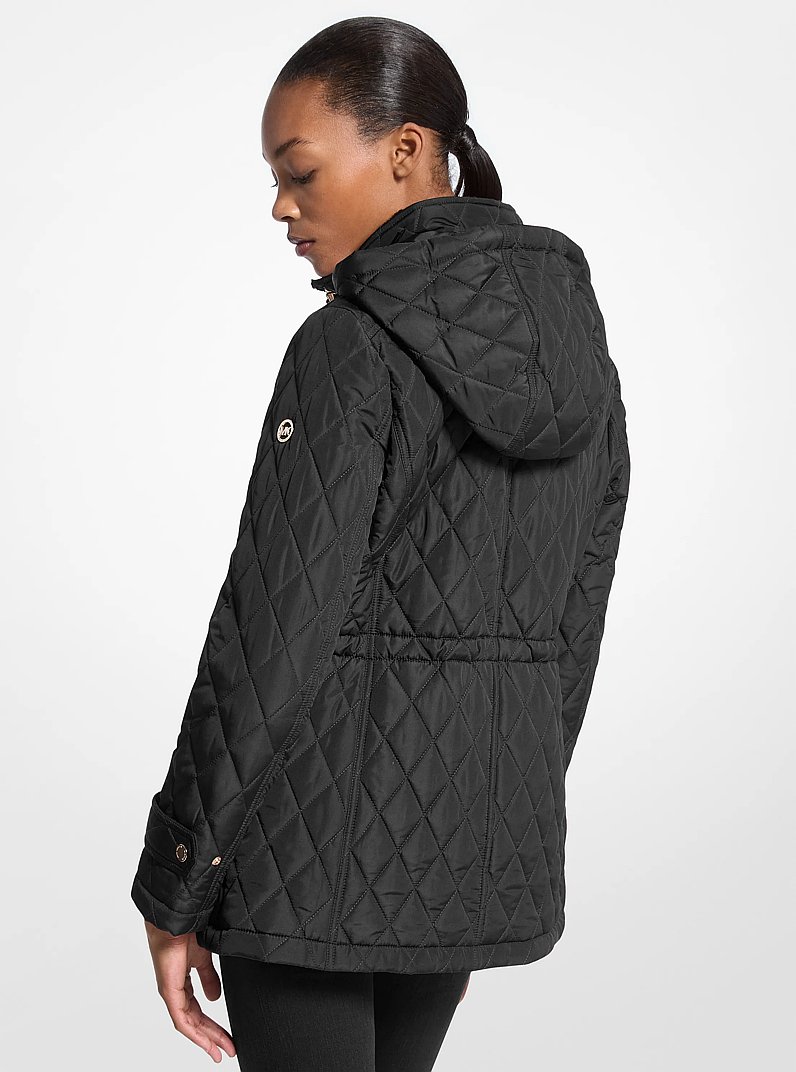 Quilted Hooded Jacket in BLACK | Michael Kors