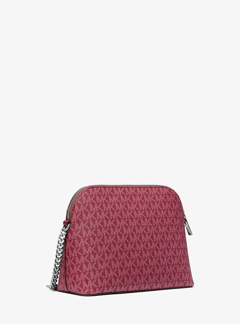 Jet Set Travel Medium Logo Dome Crossbody Bag in GRANATE | Michael Kors