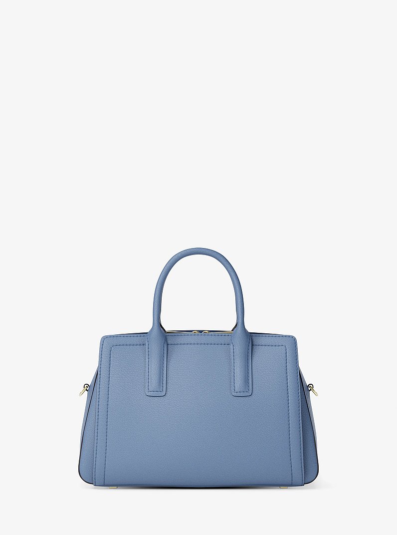 Laila Small Pebbled Leather Satchel
