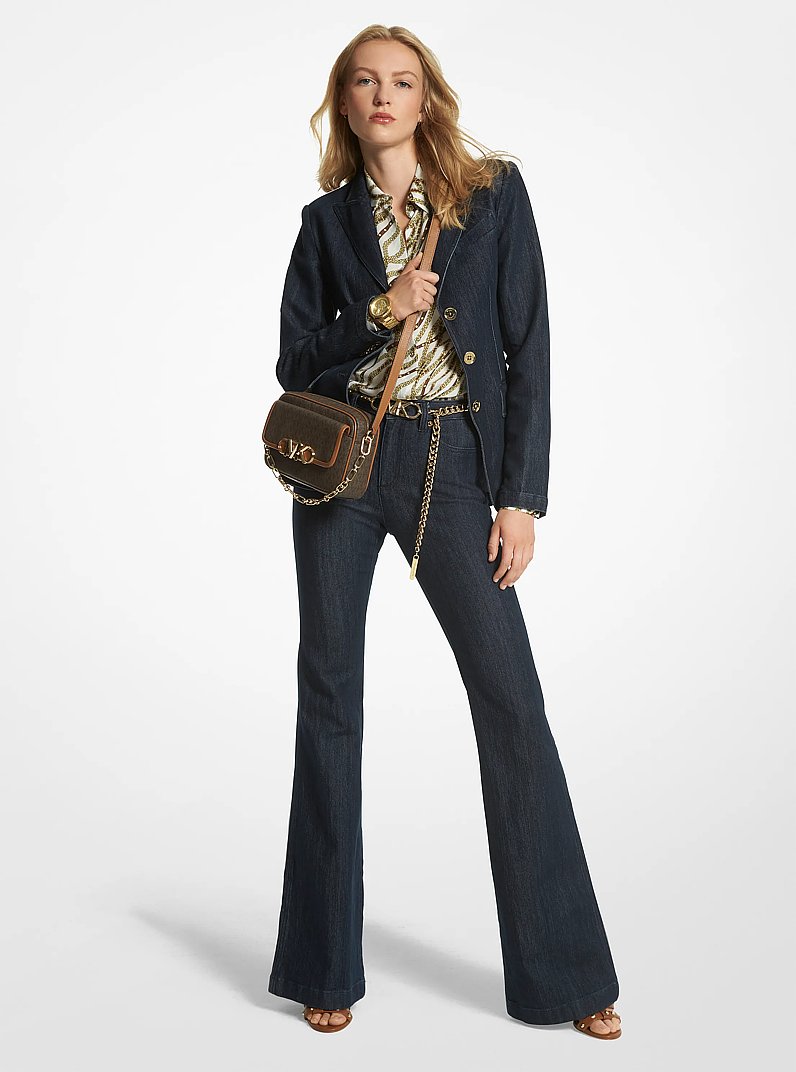 Stretch Denim Blazer in RINSE | Michael Kors