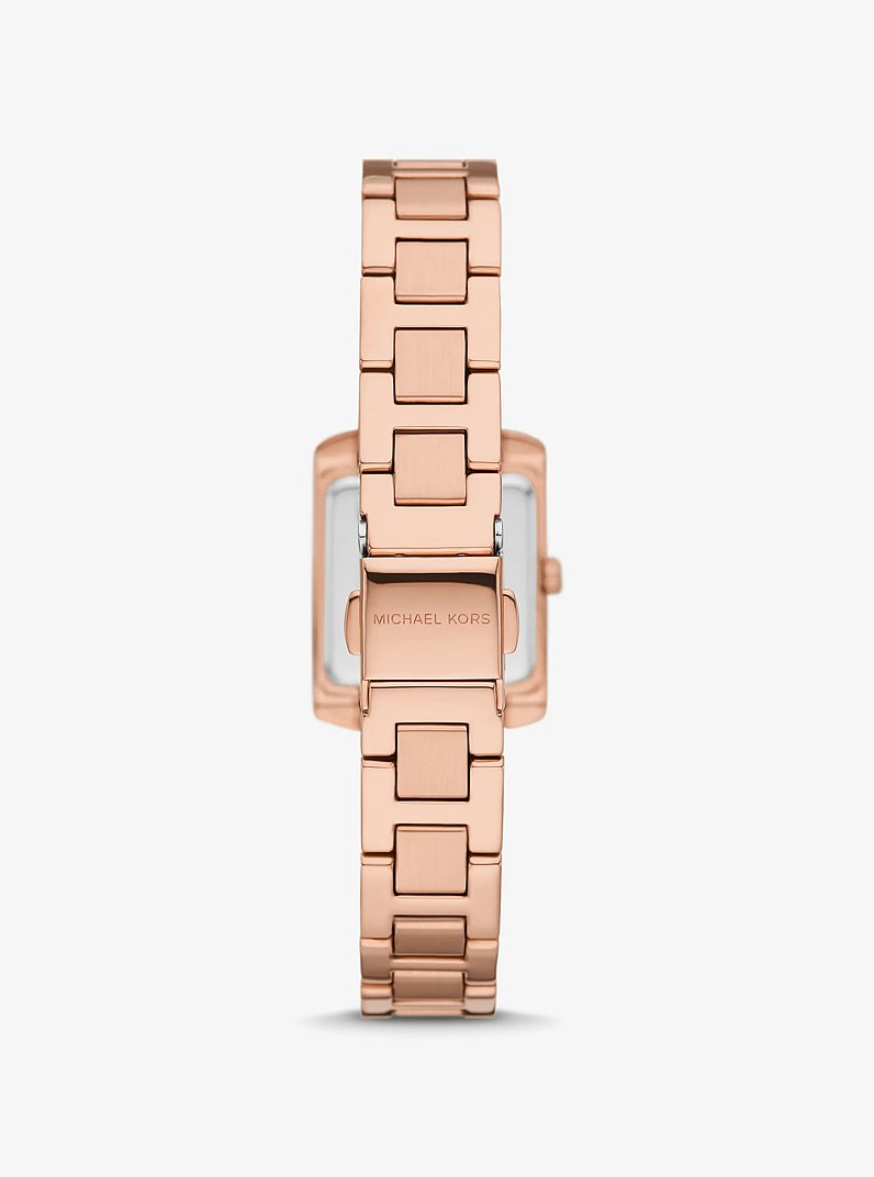 Set de pulsera y reloj Emery mini en tono dorado rosa con incrustaciones in DORADO ROSA | Michael Kors