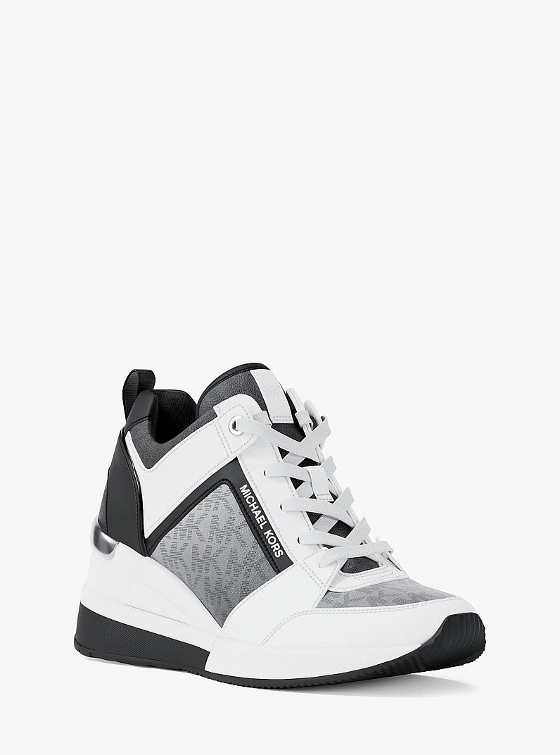 Zapatilla deportiva Georgie con nuestro logotipo exclusivo y efecto ombr&eacute; in NEGRO COMBINADO | Michael Kors