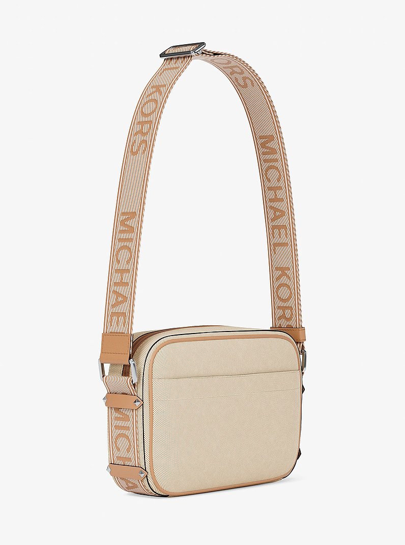 Maeve Large Canvas Crossbody Bag in PEANUT | Michael Kors