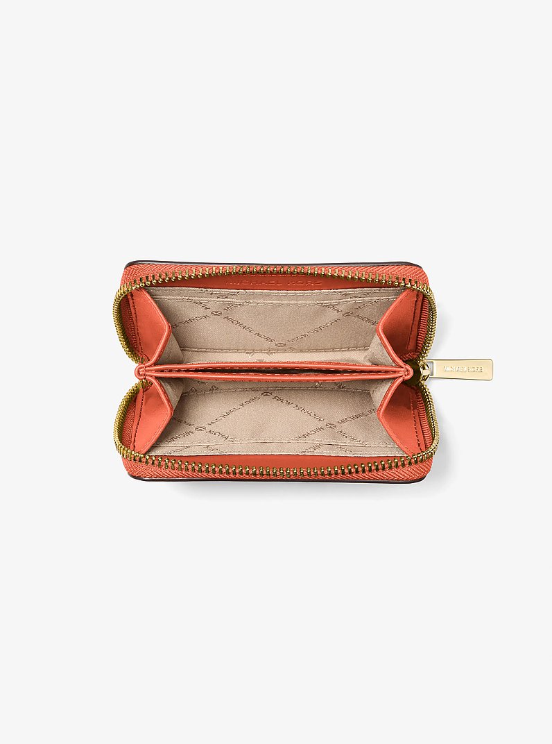 Jet Set Travel Medium Color-Block Wallet in RED CLAY MLT | Michael Kors
