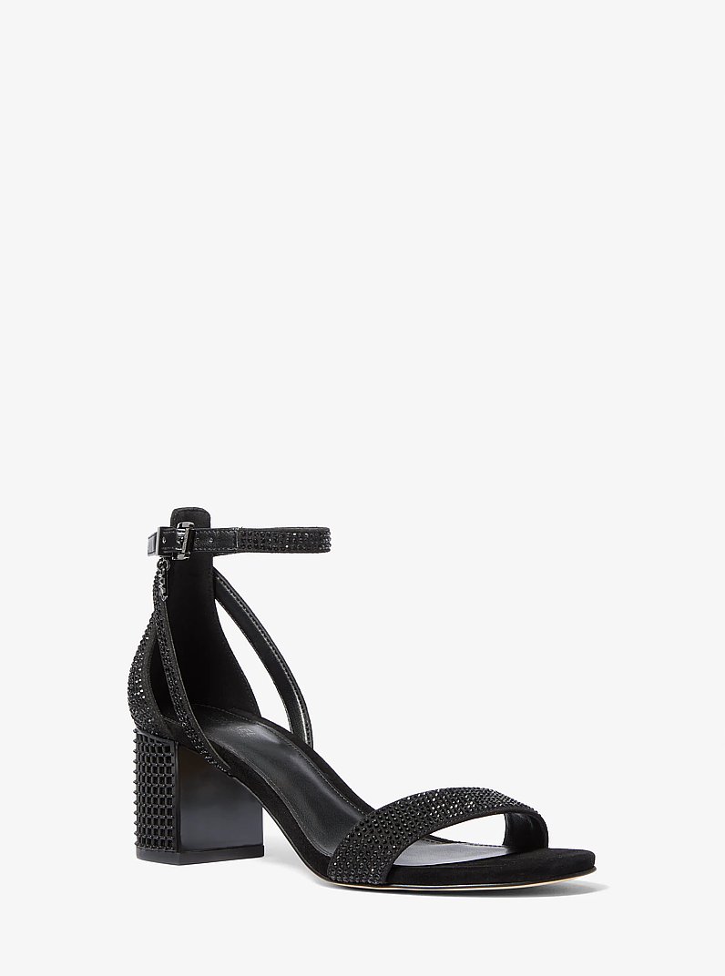 Sandale Maxine orn&eacute;e de cristaux in NOIR | Michael Kors