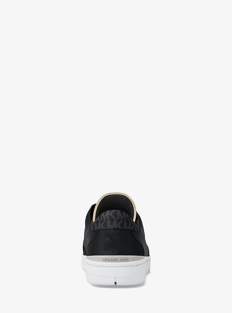 Wilton Mixed-Media Sneaker in BLACK | Michael Kors