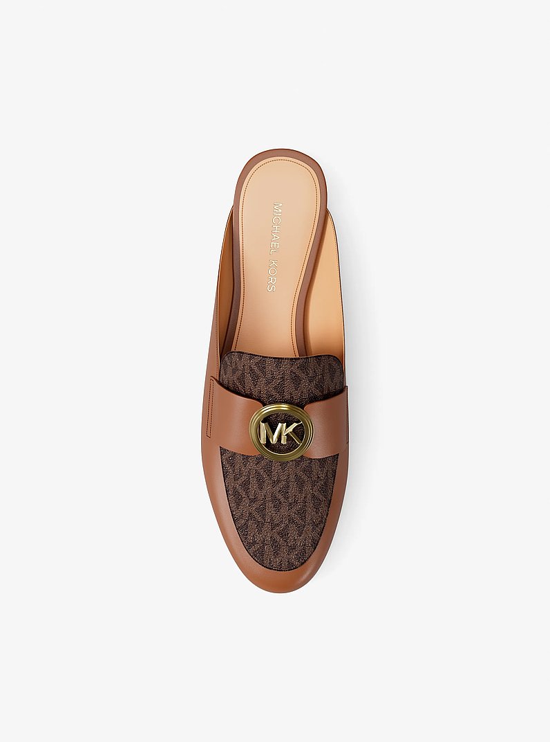 Mule Mckenzie aus Logostoff und Leder in BRAUN/LUGGAGE | Michael Kors