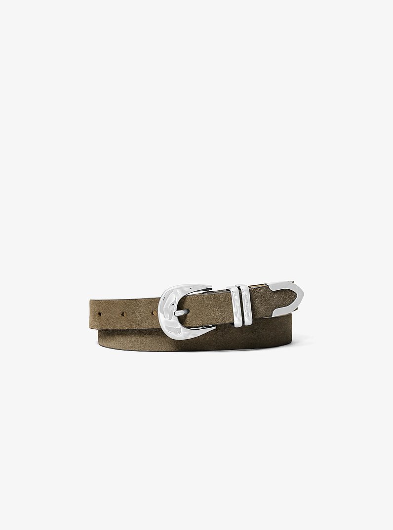 Suede Western Belt in LODEN | Michael Kors