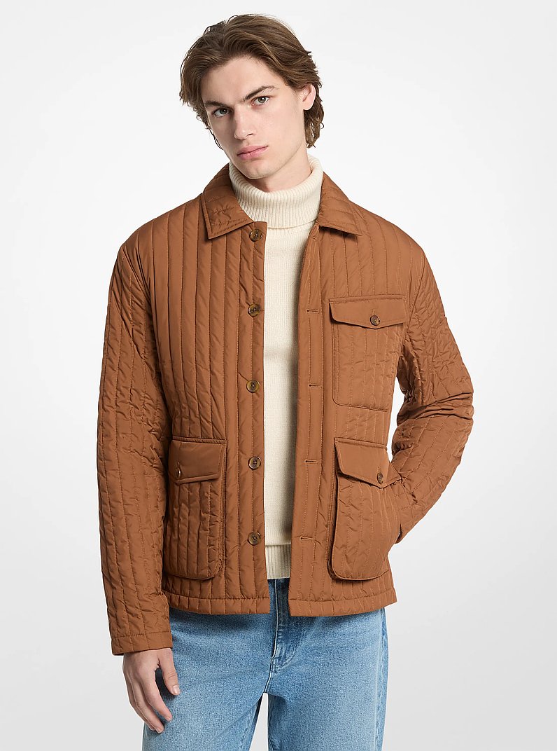 Quilted Chore Jacket in CARAMEL | Michael Kors