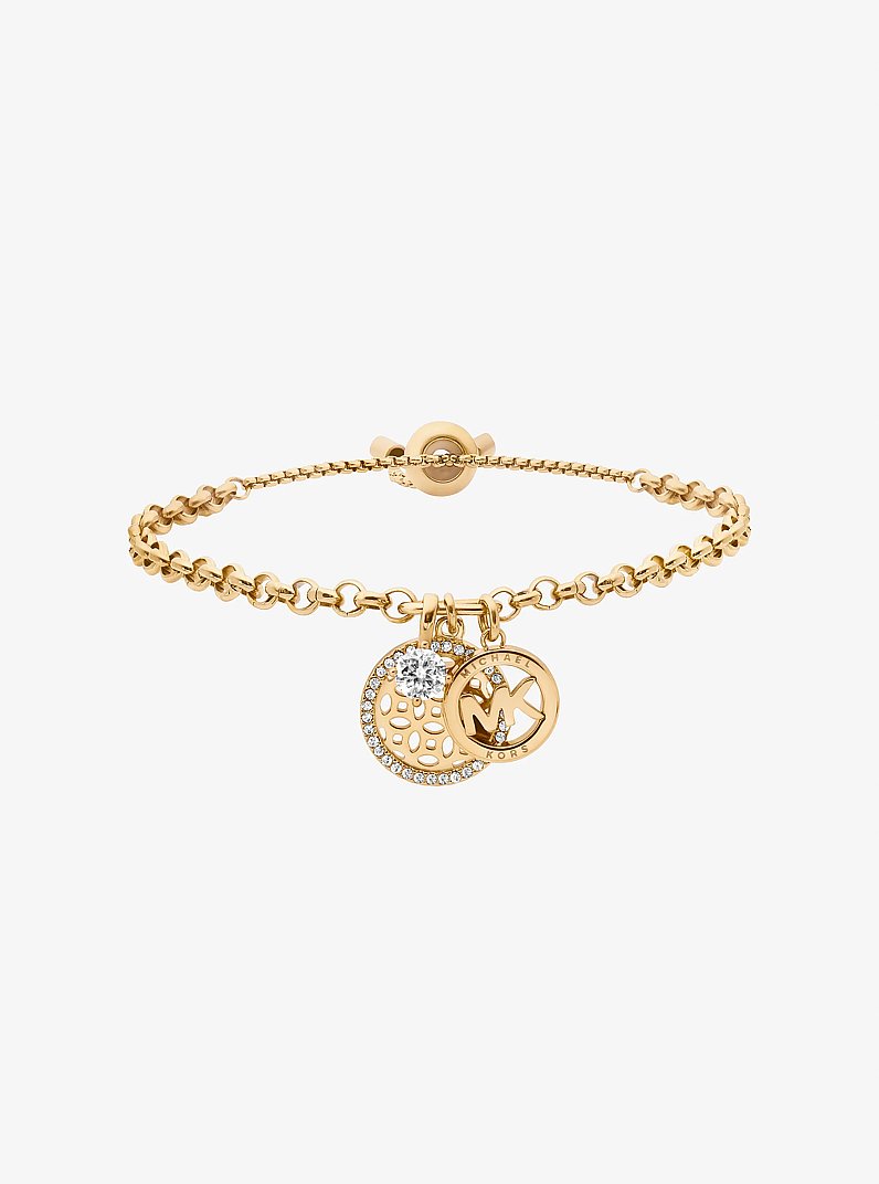 Pav&eacute; Charms Slider Bracelet in GOLD | Michael Kors