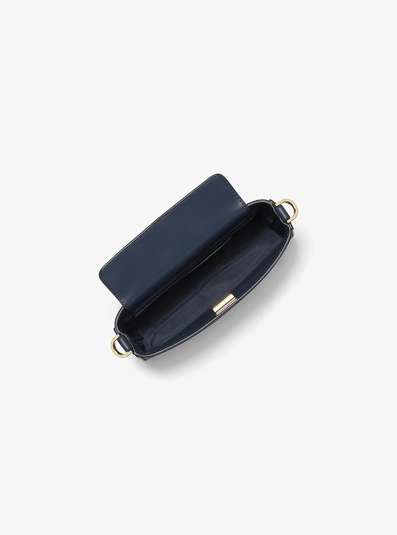 Bryant Small Signature Logo Convertible Pochette in ADMRL/PLBLUE | Michael Kors