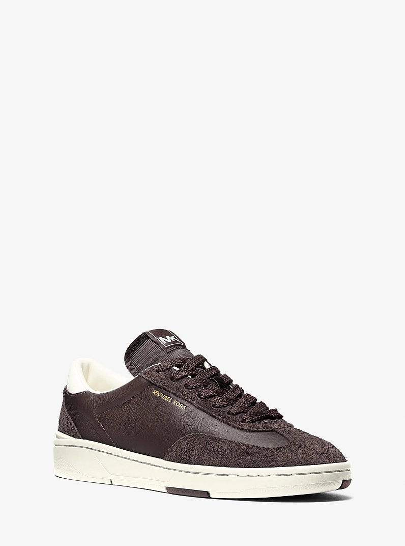Zapatilla Wilton de piel y gamuza in CHOCOLATE | Michael Kors