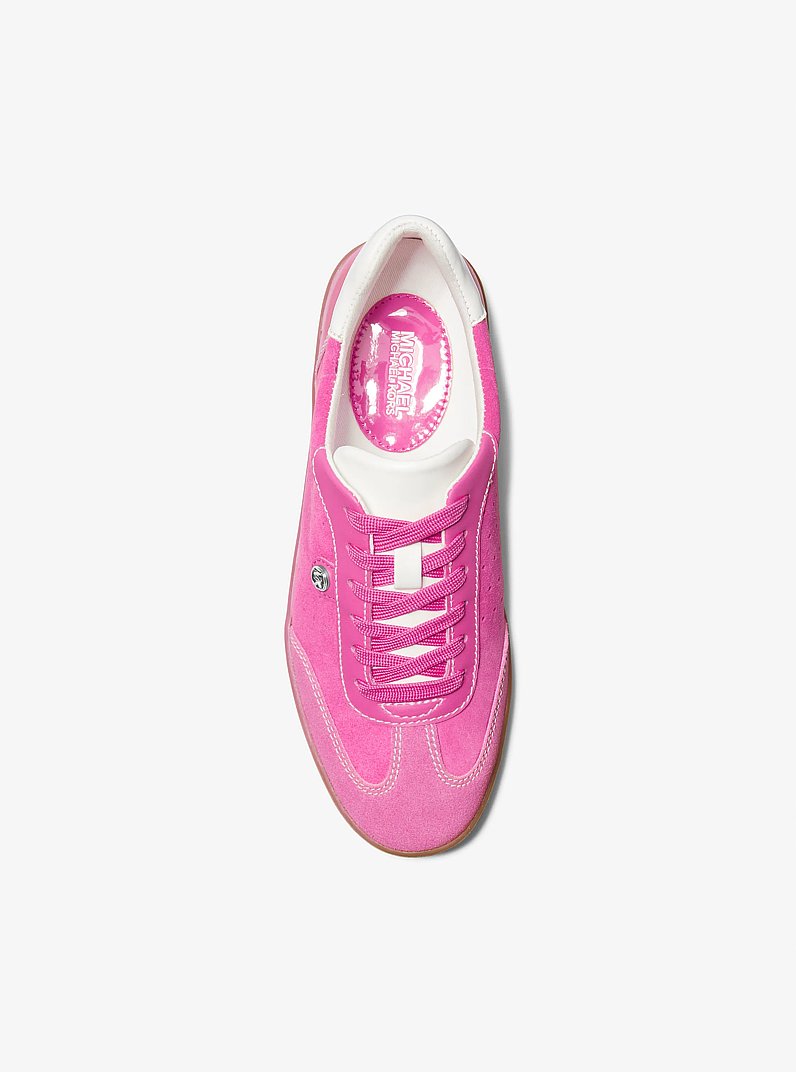 Scotty Suede Sneaker in CERISE | Michael Kors