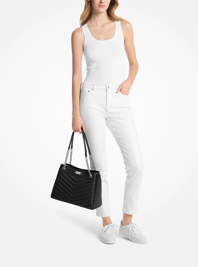 Bolso tote Whitney acolchado mediano in NEGRO | Michael Kors