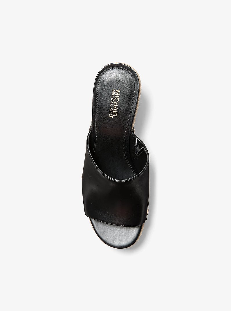 Sandale &agrave; talon compens&eacute; Micah in NOIR | Michael Kors