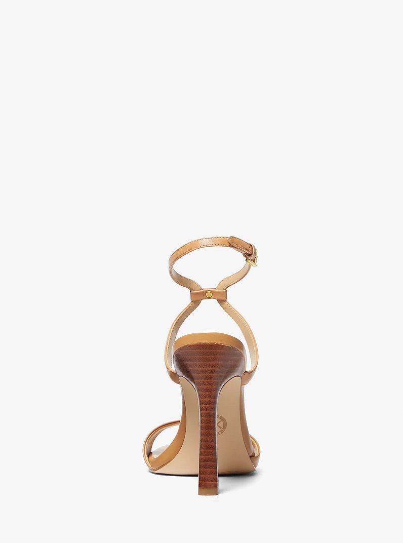 Amara Leather Sandal in PALE PEANUT | Michael Kors