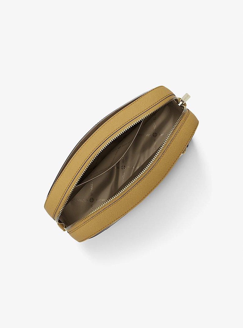 Bolsa cruzada Jet Set grande de piel Saffiano in MIEL | Michael Kors