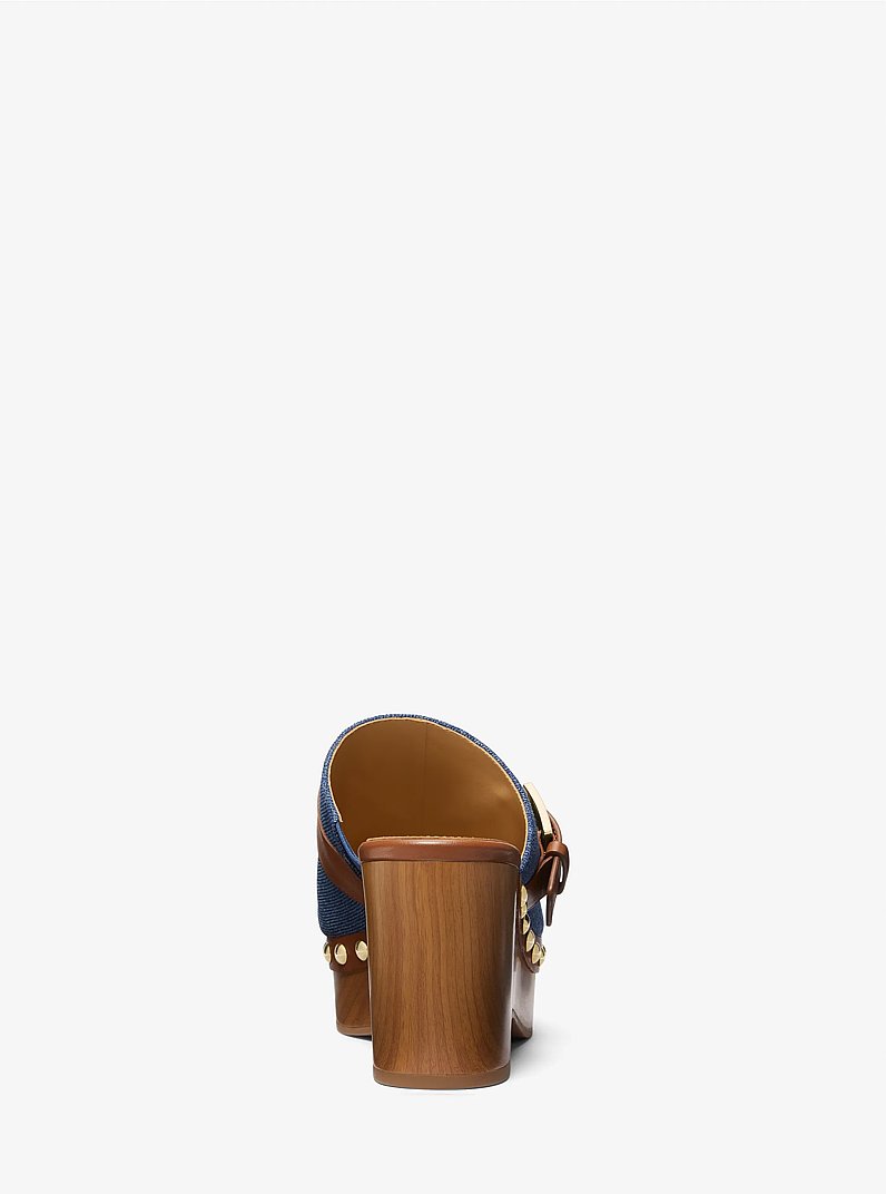 Rye Denim Platform Clog in DENIM | Michael Kors