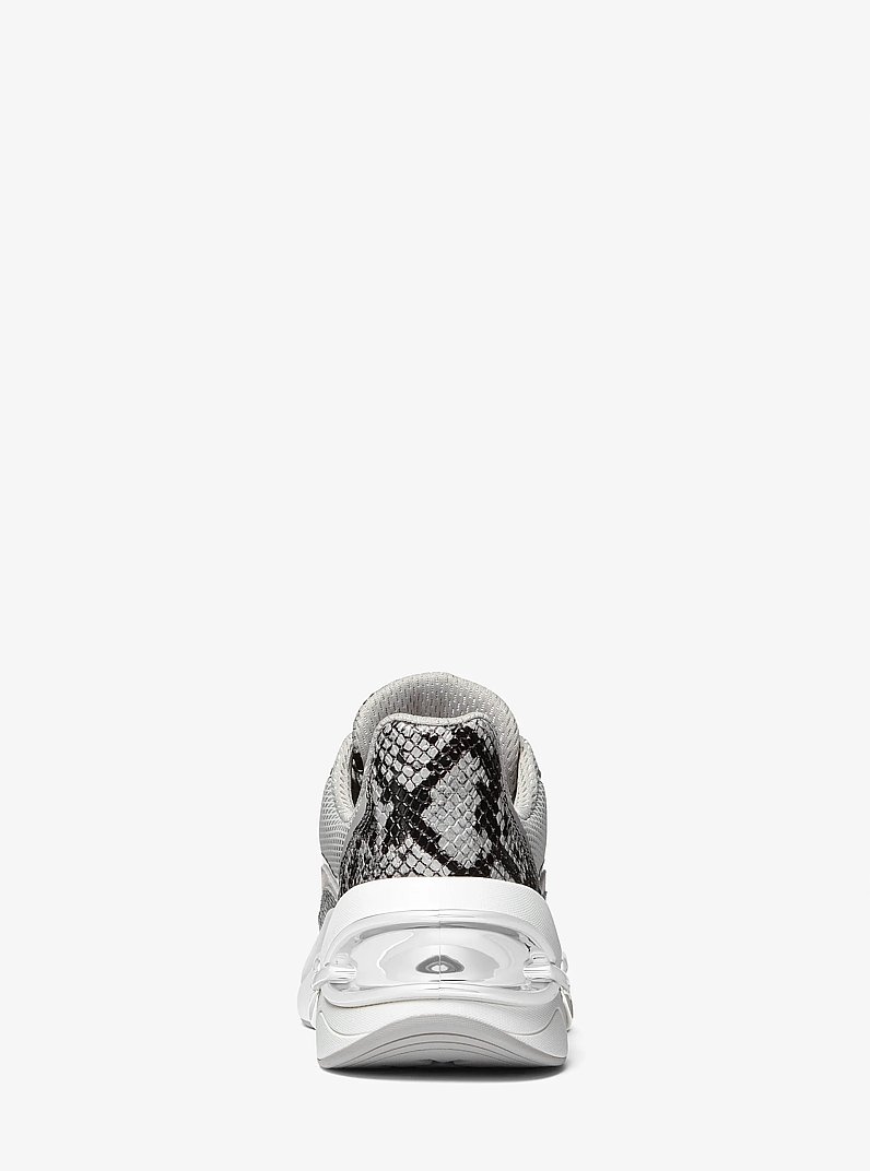 Toni Mixed-Media Trainer in QUARRY GREY | Michael Kors