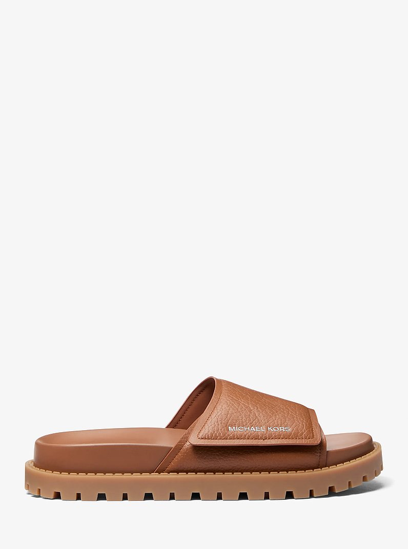 Luka Slide Sandal in LUGGAGE | Michael Kors
