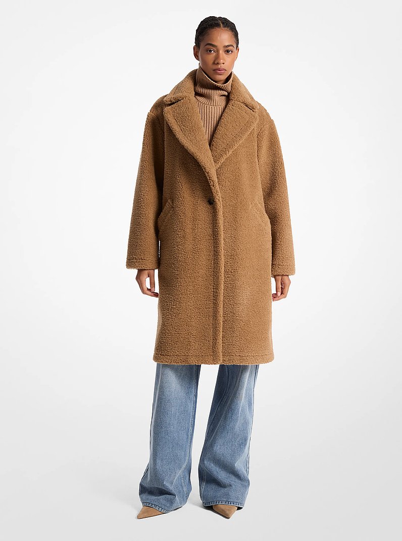 Oversized Shearling Teddy Coat