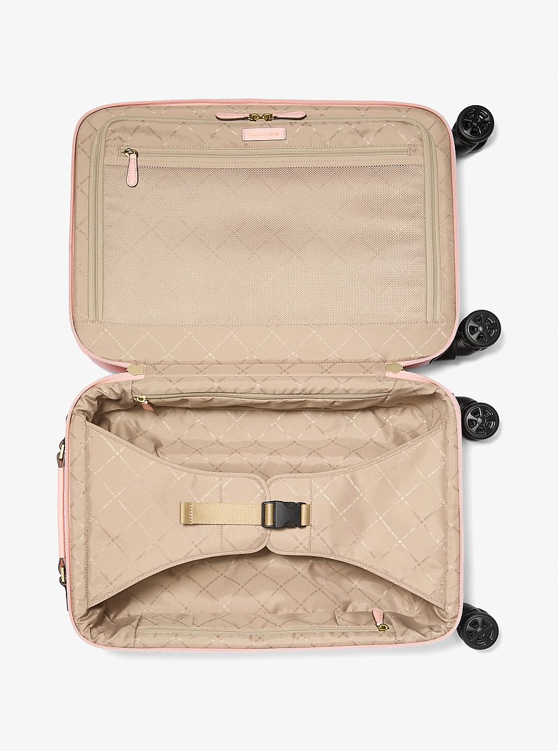 Petite valise Jet Set Travel &agrave; logo signature in ROSE POUDR&Eacute; | Michael Kors
