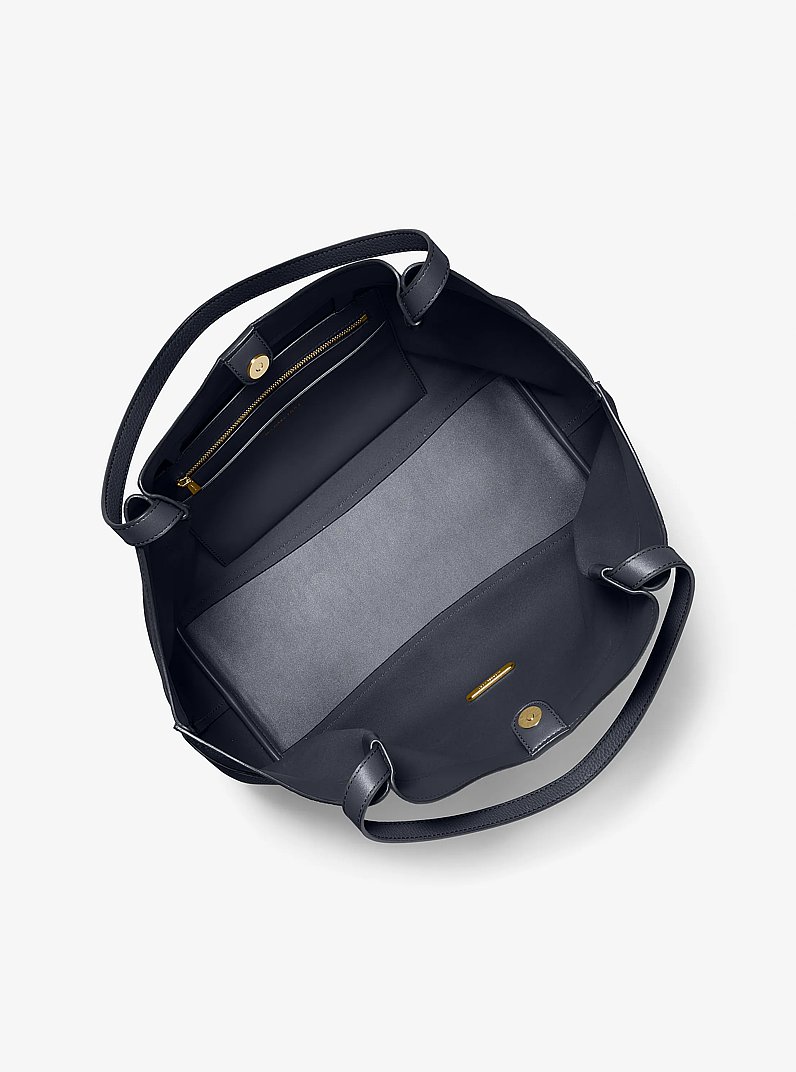 Nolita Large Pebbled Leather Tote Bag in BLACK | Michael Kors [US]