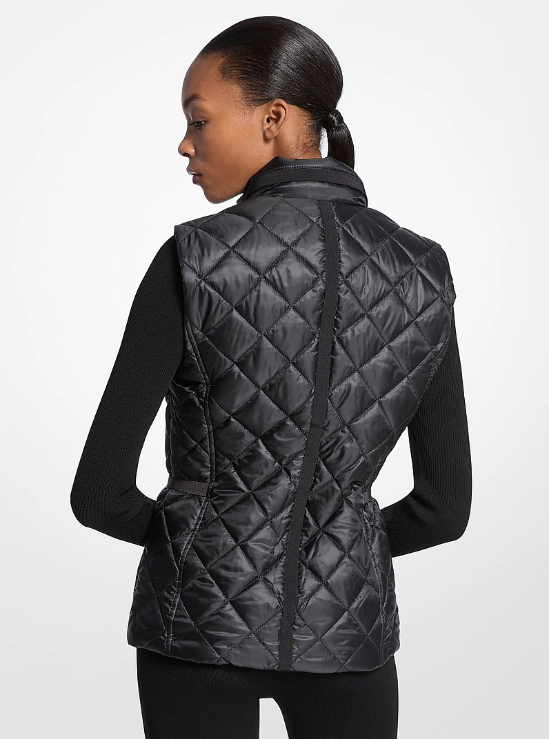 Quilted Vest in BLACK | Michael Kors