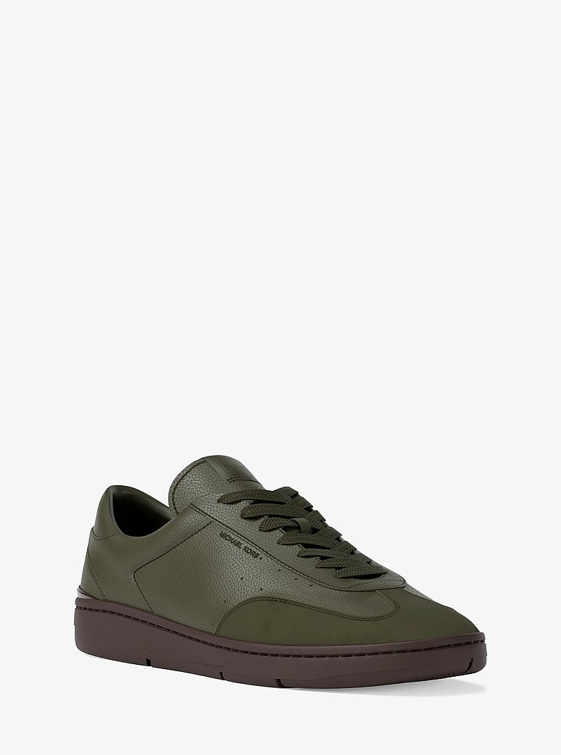 Wilton Leather Sneaker in IVY | Michael Kors