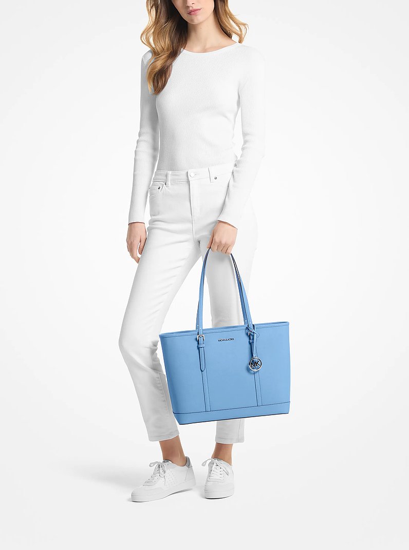 Bolso tote Jet Set Travel grande en piel Saffiano